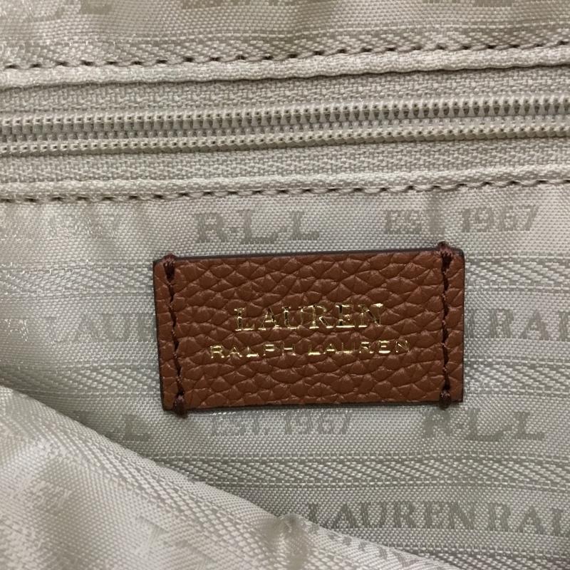 ローレンラルフローレン LAUREN RALPH LAUREN ショルダーバッグ ショルダーバッグ 牛革 レザー ロゴ、文字 茶 / ブラウン / brown レディース USED 古着 中古 10156918