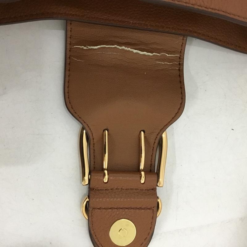 ローレンラルフローレン LAUREN RALPH LAUREN ショルダーバッグ ショルダーバッグ 牛革 レザー ロゴ、文字 茶 / ブラウン / brown レディース USED 古着 中古 10156918