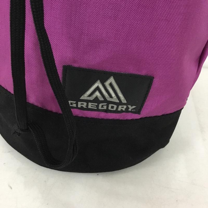 グレゴリー GREGORY ハンドバッグ ハンドバッグ フリークスストア 別注ランタンバッグ ロゴ、文字 紫 / パープル / purple X 黒 / ブラック / black メンズ USED 古着 中古 10156919