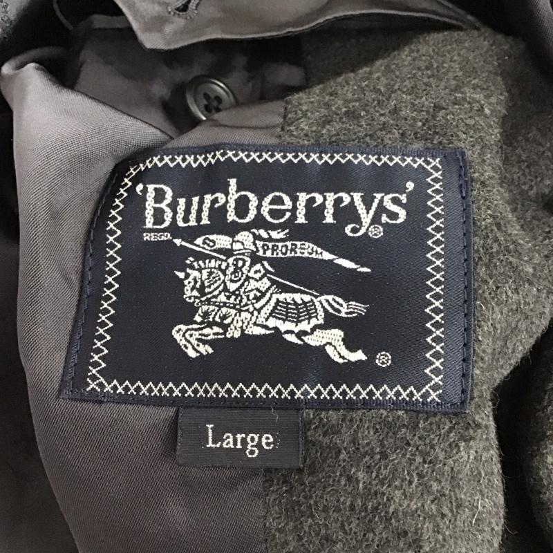 バーバリーズ BURBERRYS ジャケット、上着 ジャンパー、ブルゾン ロングコート アウター カラージャケット L 無地 ダークグレー / ダークグレー / メンズ USED 古着 中古 10156923