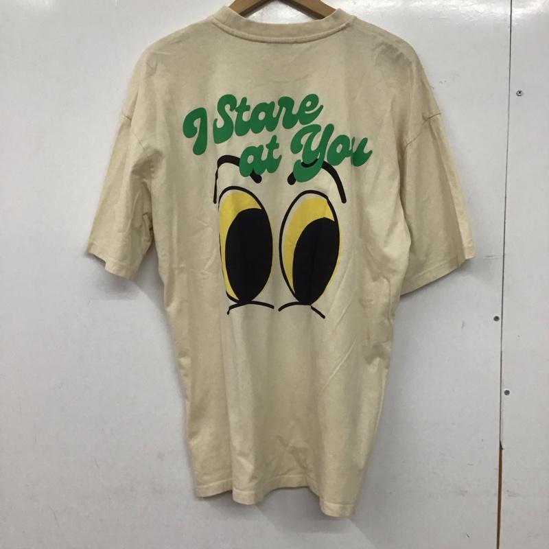 ザラ ZARA Tシャツ 半袖 半袖カットソー プリントTシャツ クルーネックカットソー L プリント ベージュ / ベージュ / beige メンズ USED 古着 中古 10156924