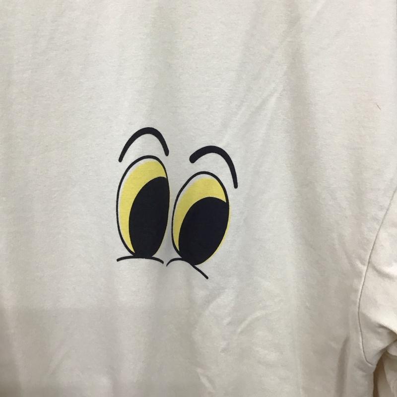 ザラ ZARA Tシャツ 半袖 半袖カットソー プリントTシャツ クルーネックカットソー L プリント ベージュ / ベージュ / beige メンズ USED 古着 中古 10156924
