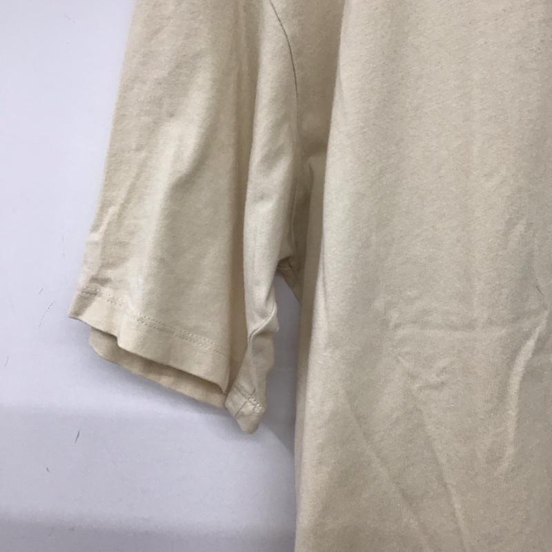 ザラ ZARA Tシャツ 半袖 半袖カットソー プリントTシャツ クルーネックカットソー L プリント ベージュ / ベージュ / beige メンズ USED 古着 中古 10156924