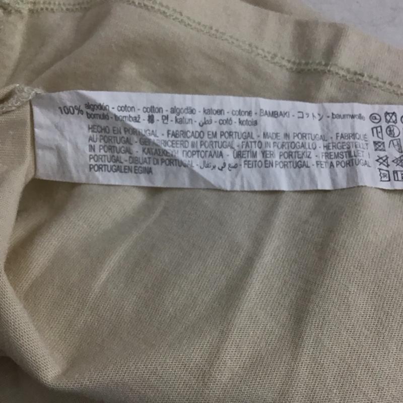 ザラ ZARA Tシャツ 半袖 半袖カットソー プリントTシャツ クルーネックカットソー L プリント ベージュ / ベージュ / beige メンズ USED 古着 中古 10156924