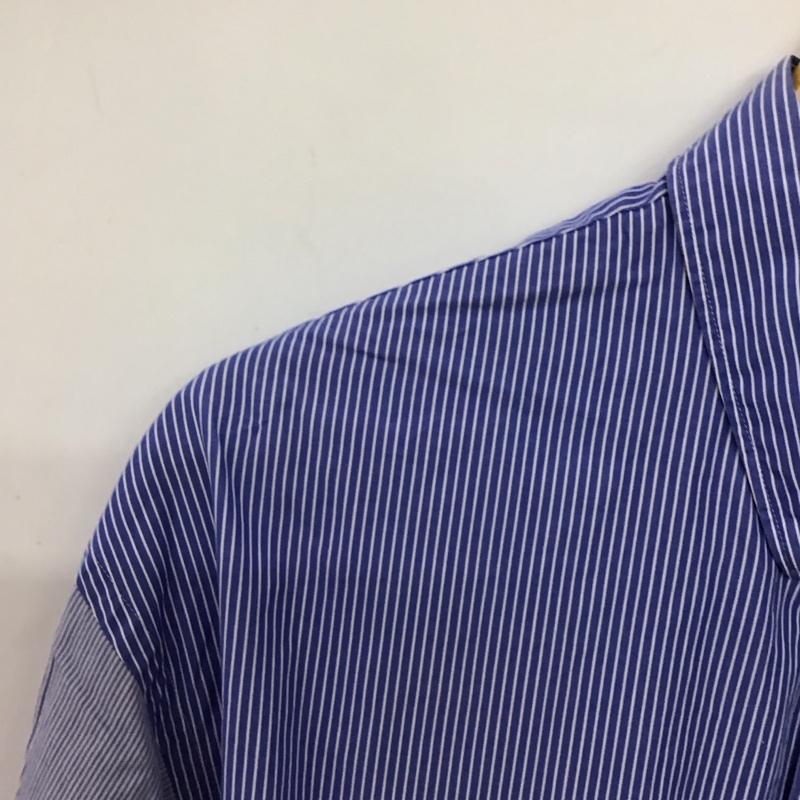 ユニクロ UNIQLO シャツ、ブラウス 長袖 長袖シャツ ストライプシャツ カラーシャツ L ストライプ 青 / ブルー / blue メンズ USED 古着 中古 10156926