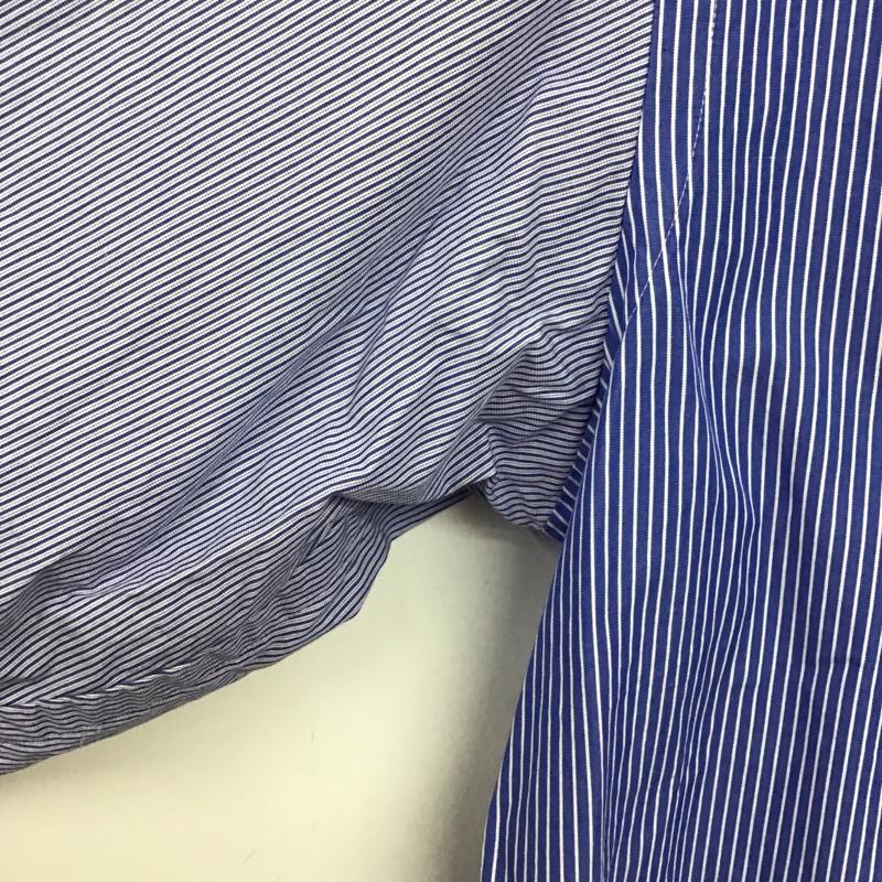ユニクロ UNIQLO シャツ、ブラウス 長袖 長袖シャツ ストライプシャツ カラーシャツ L ストライプ 青 / ブルー / blue メンズ USED 古着 中古 10156926