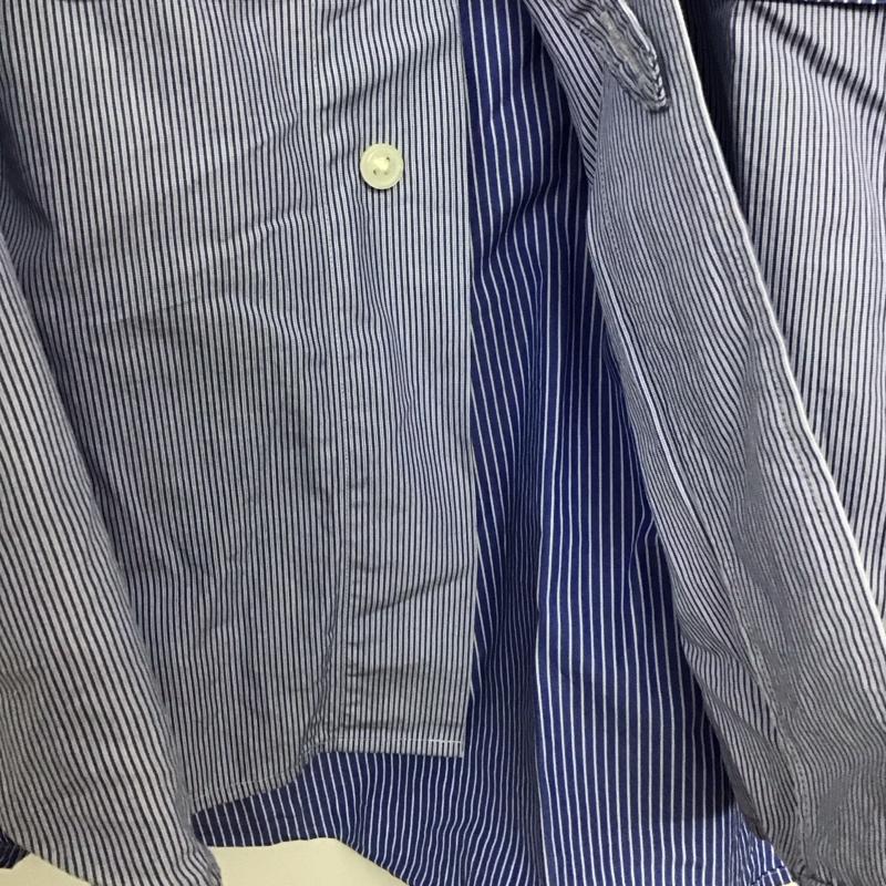 ユニクロ UNIQLO シャツ、ブラウス 長袖 長袖シャツ ストライプシャツ カラーシャツ L ストライプ 青 / ブルー / blue メンズ USED 古着 中古 10156926
