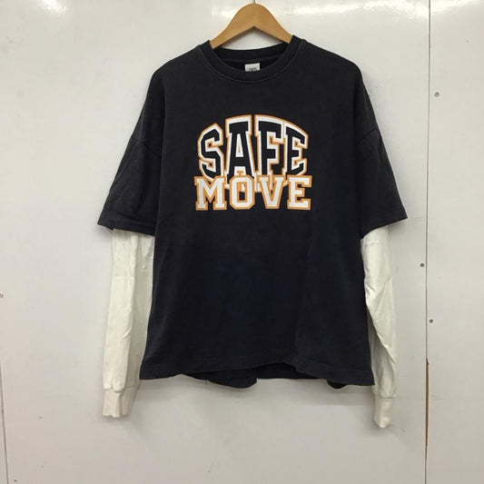 ザラ ZARA トレーナー 長袖 長袖トレーナー スウェット クルーネック プルオーバー M ロゴ、文字 紺 / ネイビー / navy メンズ USED 古着 中古 10156928