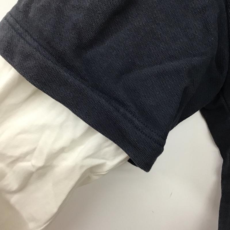 ザラ ZARA トレーナー 長袖 長袖トレーナー スウェット クルーネック プルオーバー M ロゴ、文字 紺 / ネイビー / navy メンズ USED 古着 中古 10156928