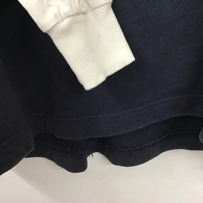 ザラ ZARA トレーナー 長袖 長袖トレーナー スウェット クルーネック プルオーバー M ロゴ、文字 紺 / ネイビー / navy メンズ USED 古着 中古 10156928
