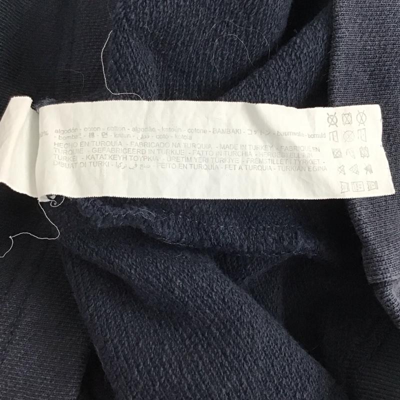 ザラ ZARA トレーナー 長袖 長袖トレーナー スウェット クルーネック プルオーバー M ロゴ、文字 紺 / ネイビー / navy メンズ USED 古着 中古 10156928