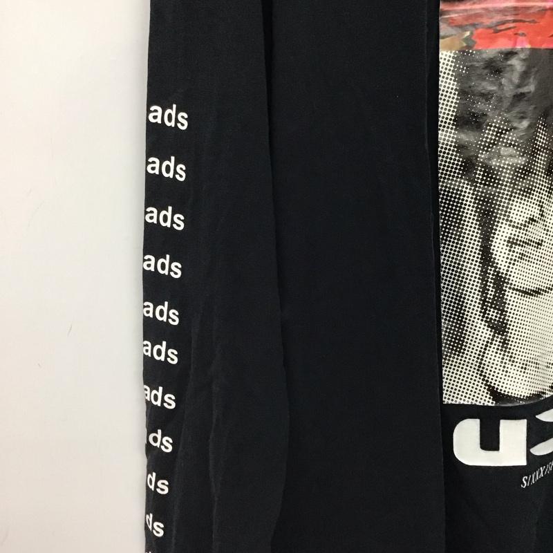 ディーゼル DIESEL カットソー 長袖 長袖カットソー クルーネックカットソー プリントカットソー M プリント 黒 / ブラック / black メンズ USED 古着 中古 10156929