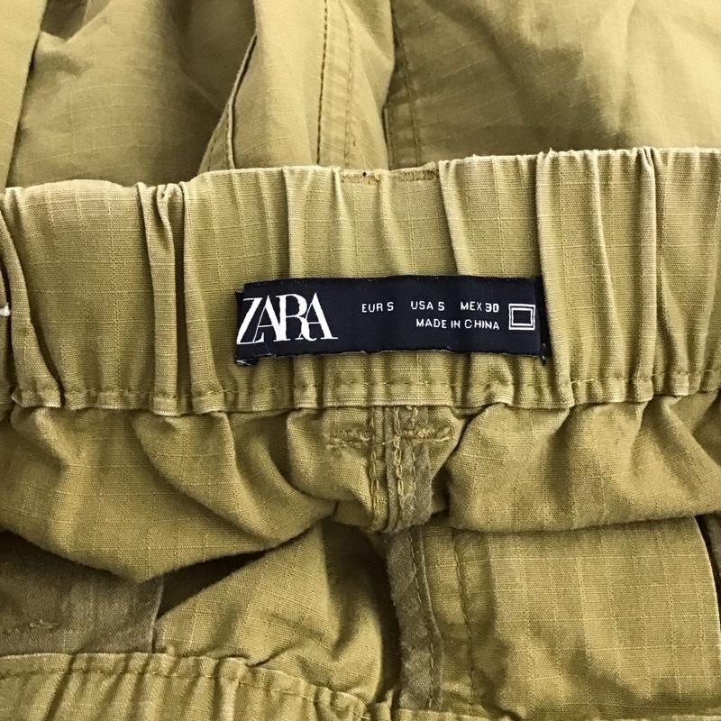 ザラ ZARA パンツ ワークパンツ、ペインターパンツ カーゴパンツ ミリタリーパンツ ワイドパンツ S 無地 カーキ / カーキ / khaki メンズ USED 古着 中古 10156933