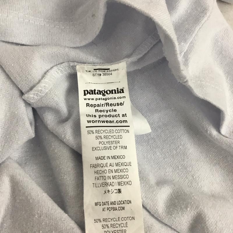 パタゴニア patagonia Tシャツ 半袖 半袖カットソー プリントTシャツ クルーネックカットソー M ロゴ、文字 白 / ホワイト / white メンズ USED 古着 中古 10156939
