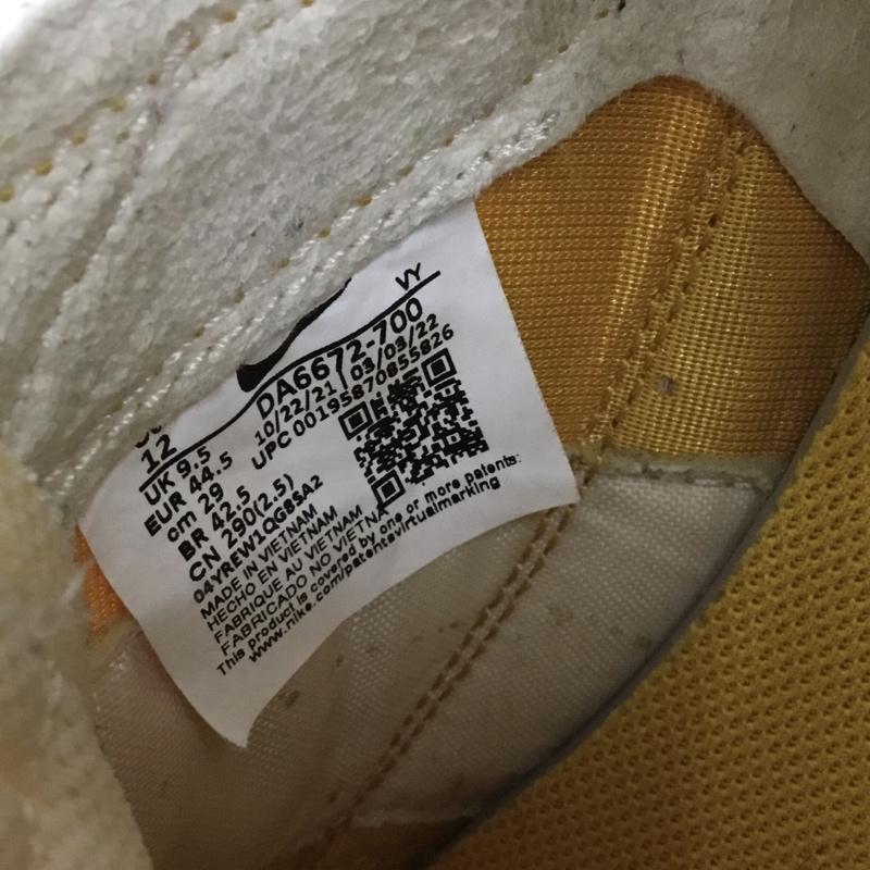 ナイキ NIKE スニーカー スニーカー DA6672-700 GENERAL PURPOSE SHOE TOM SACHS 29cm 29.0cm ロゴ、文字 黄 / イエロー / yellow メンズ USED 古着 中古 10156941