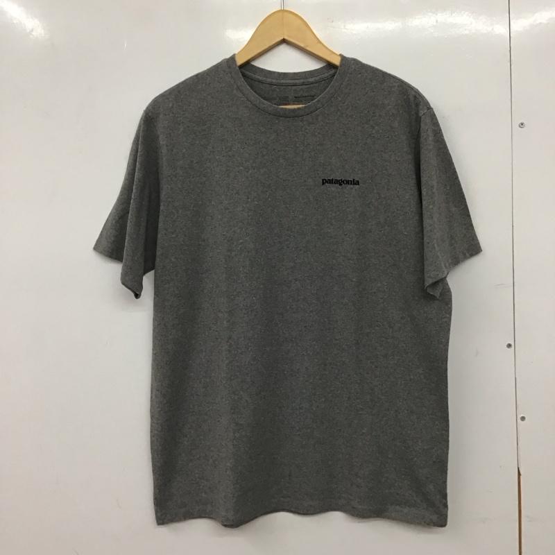 パタゴニア patagonia Tシャツ 半袖 半袖カットソー プリントTシャツ クルーネックカットソー M ロゴ、文字 灰 / グレー / gray メンズ USED 古着 中古 10156942