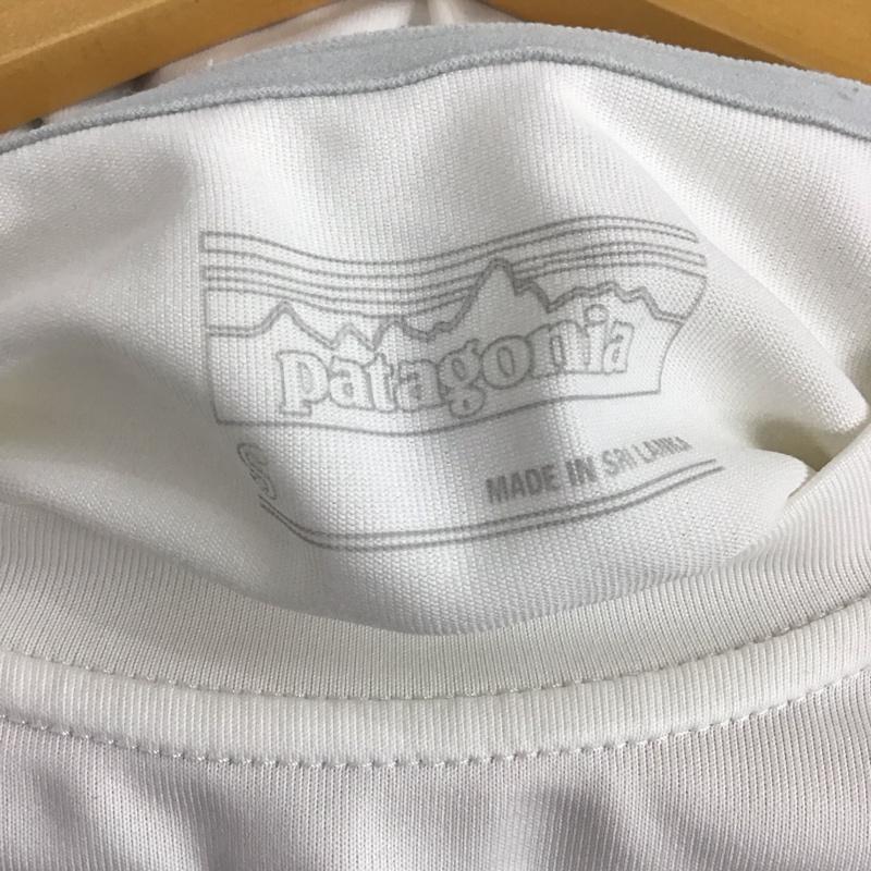 パタゴニア patagonia Tシャツ 半袖 半袖カットソー プリントTシャツ クルーネックカットソー S ロゴ、文字 白 / ホワイト / white メンズ USED 古着 中古 10156943