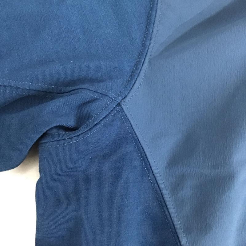ザノースフェイス THE NORTH FACE Tシャツ 半袖 nt32298 ショートスリーブクライムハイブリッドクルー L ロゴ、文字 紺 / ネイビー / navy メンズ USED 古着 中古 10156945