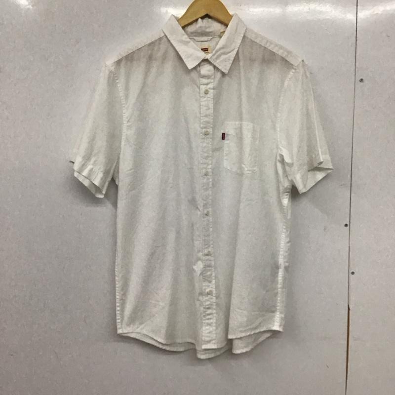 リーバイス Levi s シャツ、ブラウス 半袖 半袖シャツ 無地シャツ ポケットシャツ L 無地 白 / ホワイト / white メンズ USED 古着 中古 10156946