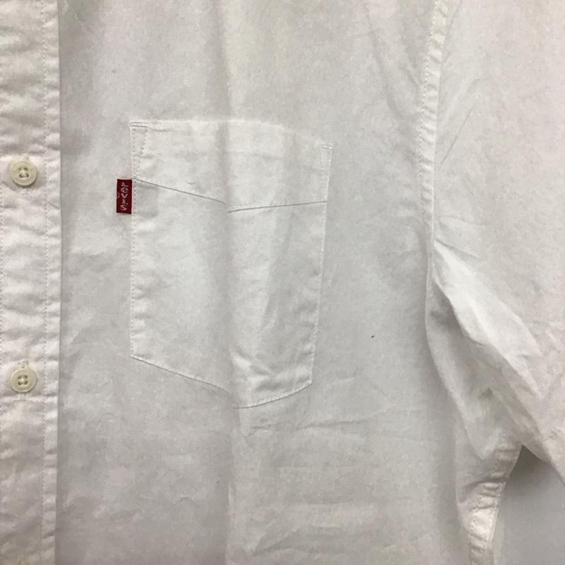 リーバイス Levi s シャツ、ブラウス 半袖 半袖シャツ 無地シャツ ポケットシャツ L 無地 白 / ホワイト / white メンズ USED 古着 中古 10156946