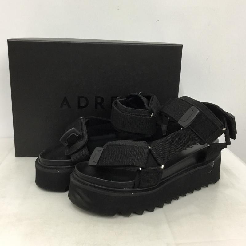 アドラー ADRER サンダル サンダル ADRsd196 シャークハイソールスポーティサンダル 箱有 M 無地 黒 / ブラック / black メンズ USED 古着 中古 10156947