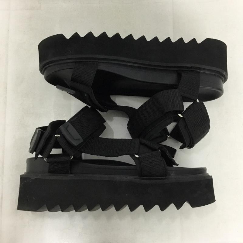アドラー ADRER サンダル サンダル ADRsd196 シャークハイソールスポーティサンダル 箱有 M 無地 黒 / ブラック / black メンズ USED 古着 中古 10156947
