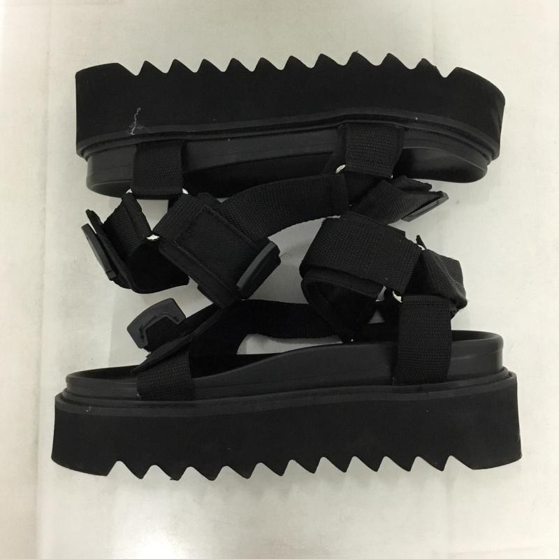 アドラー ADRER サンダル サンダル ADRsd196 シャークハイソールスポーティサンダル 箱有 M 無地 黒 / ブラック / black メンズ USED 古着 中古 10156947