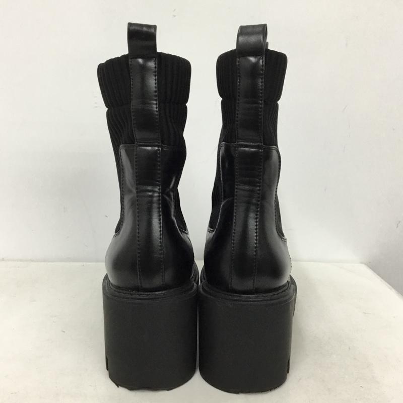 ザラ ZARA ブーツ ショートブーツ ヒール 39 無地 黒 / ブラック / black レディース USED 古着 中古 10156955
