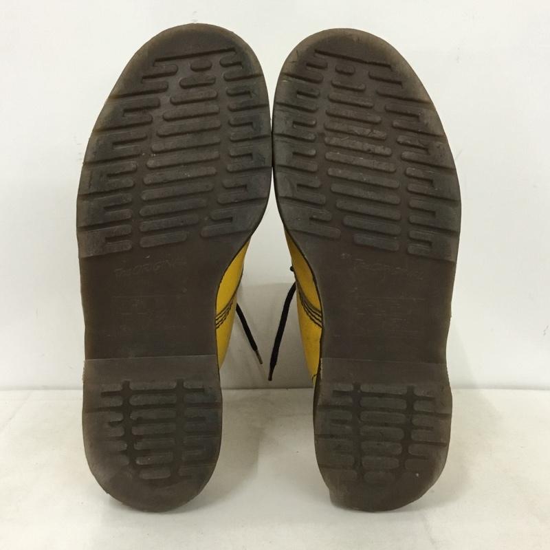 ドクターマーチン Dr.Martens ブーツ ショートブーツ 8ホールブーツ イングランド製 無地 黄 / イエロー / yellow メンズ USED 古着 中古 10156958