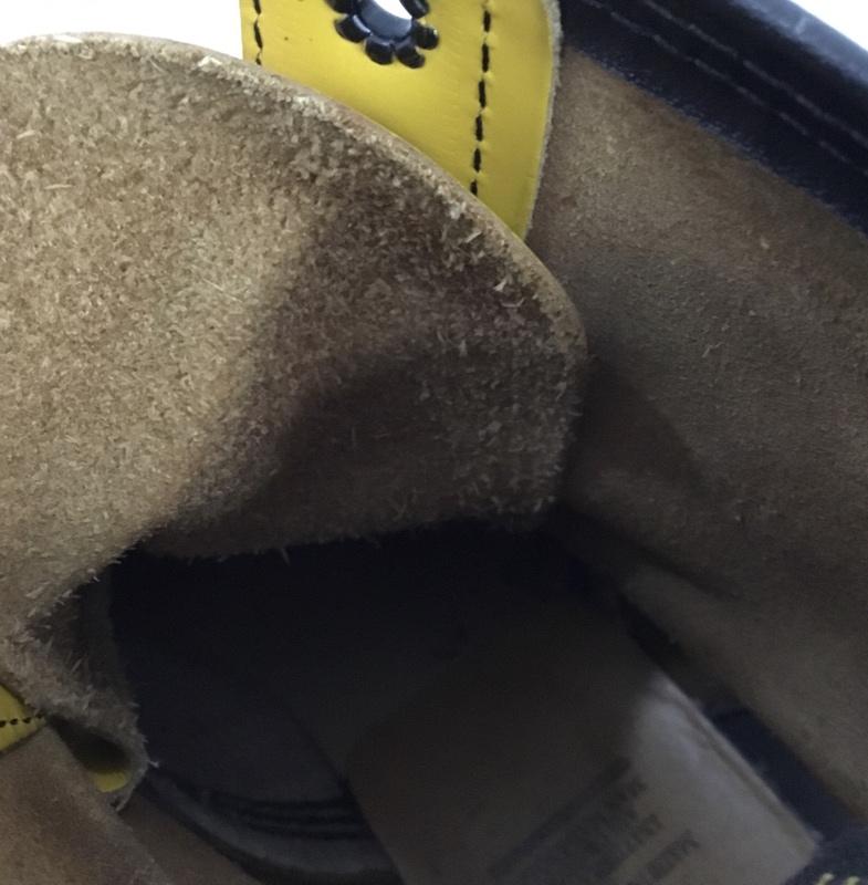 ドクターマーチン Dr.Martens ブーツ ショートブーツ 8ホールブーツ イングランド製 無地 黄 / イエロー / yellow メンズ USED 古着 中古 10156958