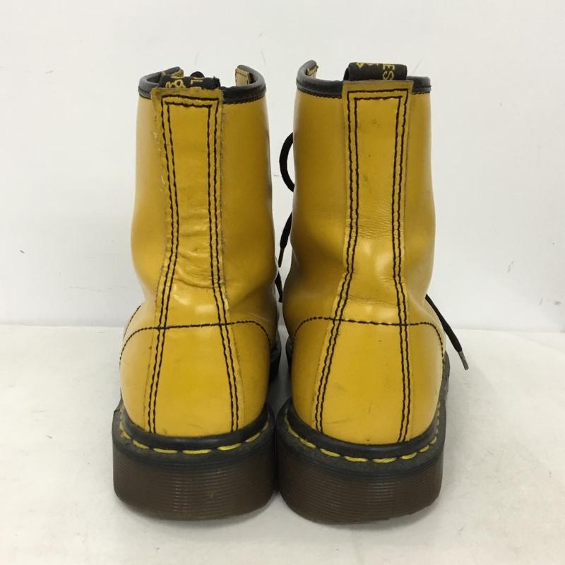 ドクターマーチン Dr.Martens ブーツ ショートブーツ 8ホールブーツ イングランド製 無地 黄 / イエロー / yellow メンズ USED 古着 中古 10156958