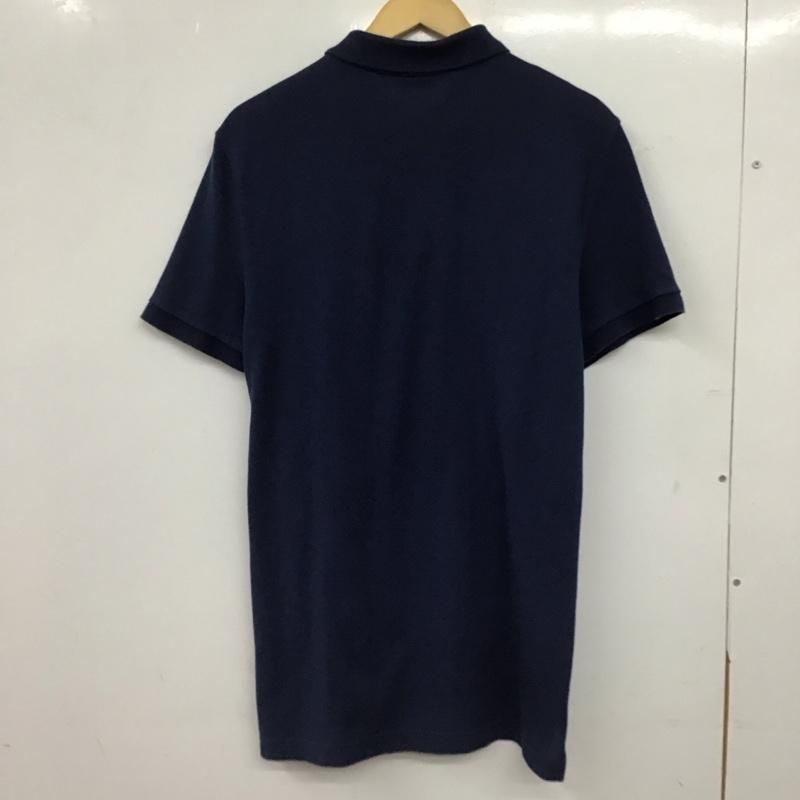 ラコステ ライブ LACOSTE L!VE ポロシャツ 半袖 半袖ポロシャツ カラーシャツ 半袖カットソー 4 ロゴ、文字 紺 / ネイビー / navy メンズ USED 古着 中古 10156959