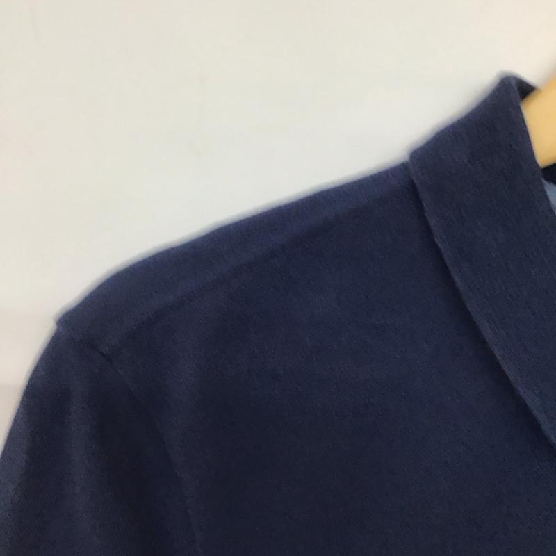 ラコステ ライブ LACOSTE L!VE ポロシャツ 半袖 半袖ポロシャツ カラーシャツ 半袖カットソー 4 ロゴ、文字 紺 / ネイビー / navy メンズ USED 古着 中古 10156959