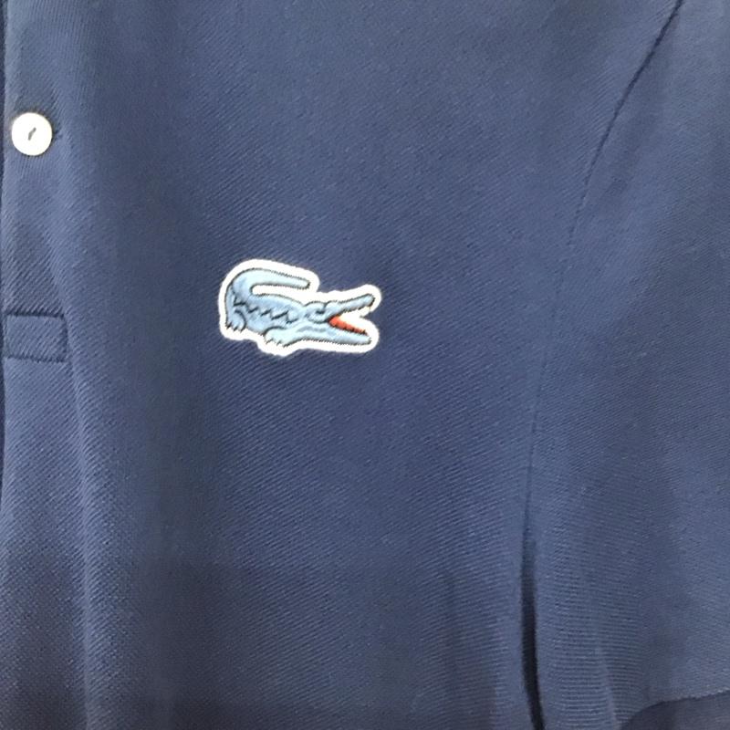 ラコステ ライブ LACOSTE L!VE ポロシャツ 半袖 半袖ポロシャツ カラーシャツ 半袖カットソー 4 ロゴ、文字 紺 / ネイビー / navy メンズ USED 古着 中古 10156959