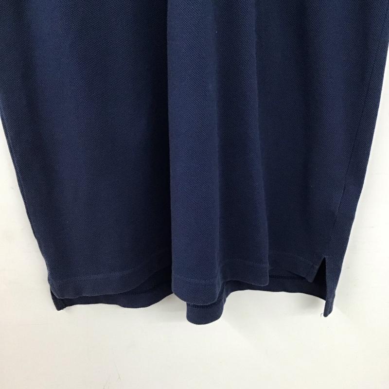 ラコステ ライブ LACOSTE L!VE ポロシャツ 半袖 半袖ポロシャツ カラーシャツ 半袖カットソー 4 ロゴ、文字 紺 / ネイビー / navy メンズ USED 古着 中古 10156959