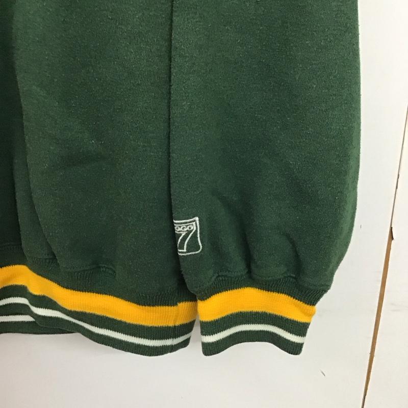 古着 USED トレーナー 長袖 長袖トレーナー スウェット クルーネック プルオーバー L ロゴ、文字 緑 / グリーン / green メンズ USED 古着 中古 10156960