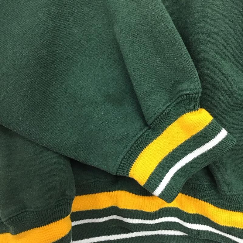 古着 USED トレーナー 長袖 長袖トレーナー スウェット クルーネック プルオーバー L ロゴ、文字 緑 / グリーン / green メンズ USED 古着 中古 10156960
