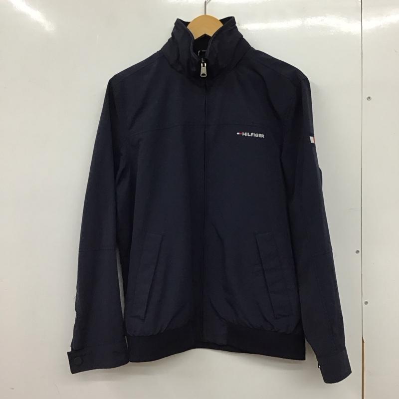 トミーヒルフィガー TOMMY HILFIGER ジャケット、上着 ジャンパー、ブルゾン ジップアップジャケット ナイロンジャケット アウター M ロゴ、文字 紺 / ネイビー / navy メンズ USED 古着 中古 10156961