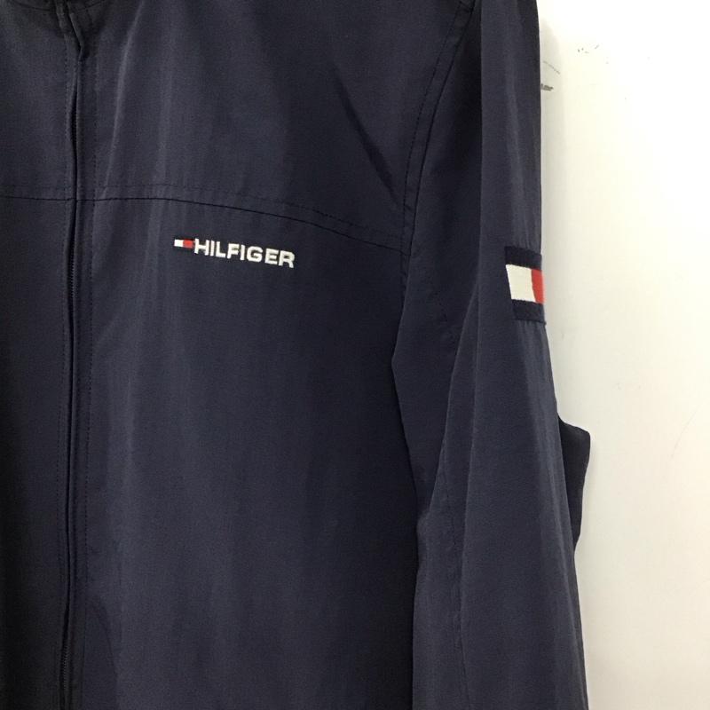 トミーヒルフィガー TOMMY HILFIGER ジャケット、上着 ジャンパー、ブルゾン ジップアップジャケット ナイロンジャケット アウター M ロゴ、文字 紺 / ネイビー / navy メンズ USED 古着 中古 10156961
