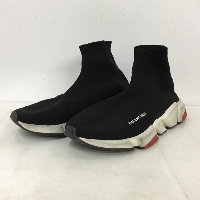 バレンシアガ BALENCIAGA スニーカー スニーカー スピードトレーナー ロゴ、文字 黒 / ブラック / black X 白 / ホワイト / white X 赤 / レッド / red メンズ USED 古着 中古 10156962