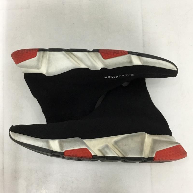 バレンシアガ BALENCIAGA スニーカー スニーカー スピードトレーナー ロゴ、文字 黒 / ブラック / black X 白 / ホワイト / white X 赤 / レッド / red メンズ USED 古着 中古 10156962