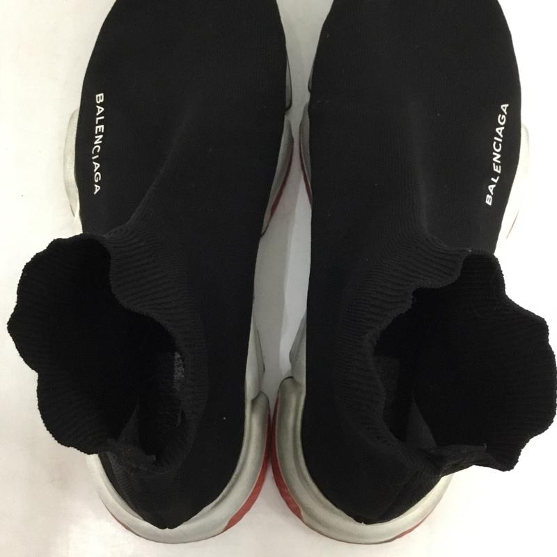 バレンシアガ BALENCIAGA スニーカー スニーカー スピードトレーナー ロゴ、文字 黒 / ブラック / black X 白 / ホワイト / white X 赤 / レッド / red メンズ USED 古着 中古 10156962