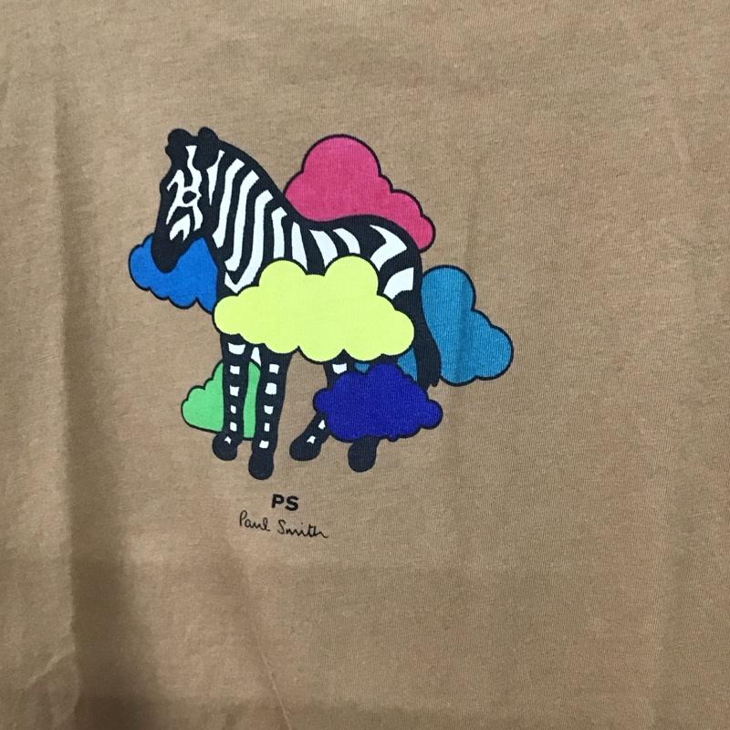 ポールスミス Paul Smith Tシャツ 半袖 半袖カットソー プリントTシャツ クルーネックカットソー M プリント ベージュ / ベージュ / beige メンズ USED 古着 中古 10156963