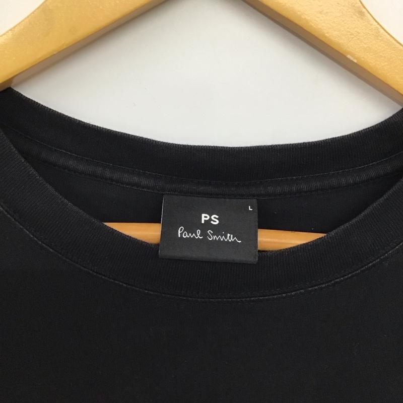 ポールスミス Paul Smith Tシャツ 半袖 半袖カットソー プリントTシャツ クルーネックカットソー L プリント 黒 / ブラック / black メンズ USED 古着 中古 10156966