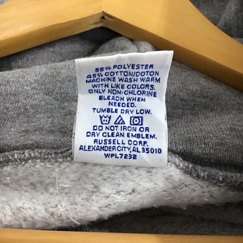 ラッセルアスレティック Russell Athletic パーカー 長袖 ジップアップパーカー 長袖パーカー カジュアルジャケット XL ロゴ、文字 灰 / グレー / gray メンズ USED 古着 中古 10156967