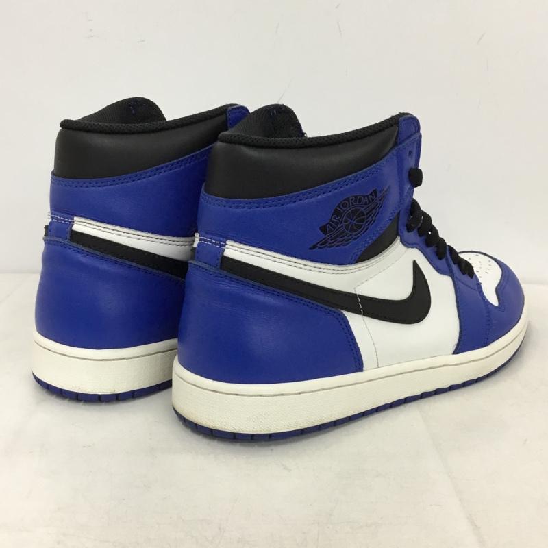 ナイキ NIKE スニーカー スニーカー 555088-403 AIR JORDAN 1 RETRO HIGH OG 28.5cm 28.5cm ロゴ、文字 白 / ホワイト / white X 黒 / ブラック / black X 青 / ブルー / blue メンズ USED 古着 中古 10156969