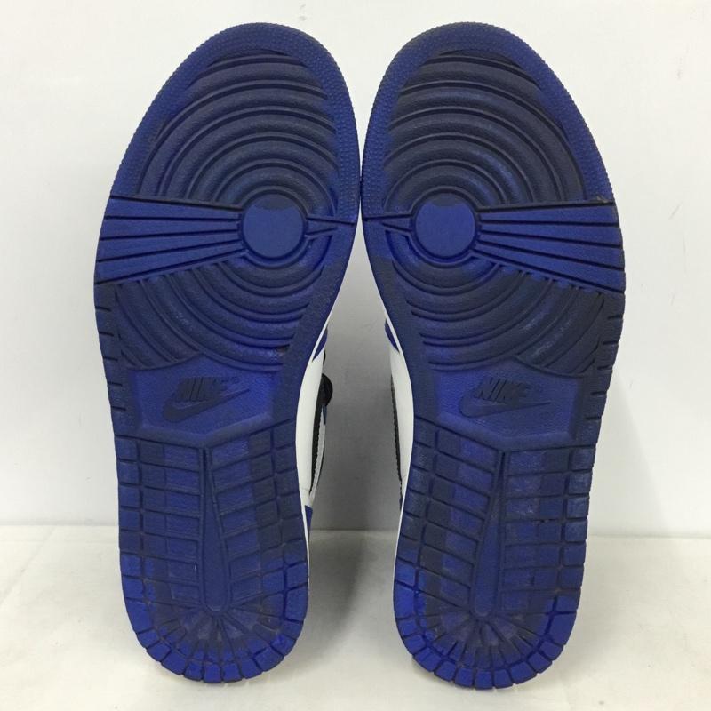 ナイキ NIKE スニーカー スニーカー 555088-403 AIR JORDAN 1 RETRO HIGH OG 28.5cm 28.5cm ロゴ、文字 白 / ホワイト / white X 黒 / ブラック / black X 青 / ブルー / blue メンズ USED 古着 中古 10156969