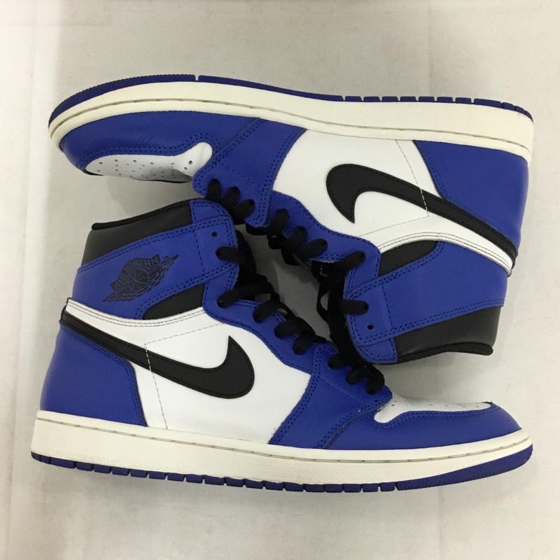 ナイキ NIKE スニーカー スニーカー 555088-403 AIR JORDAN 1 RETRO HIGH OG 28.5cm 28.5cm ロゴ、文字 白 / ホワイト / white X 黒 / ブラック / black X 青 / ブルー / blue メンズ USED 古着 中古 10156969