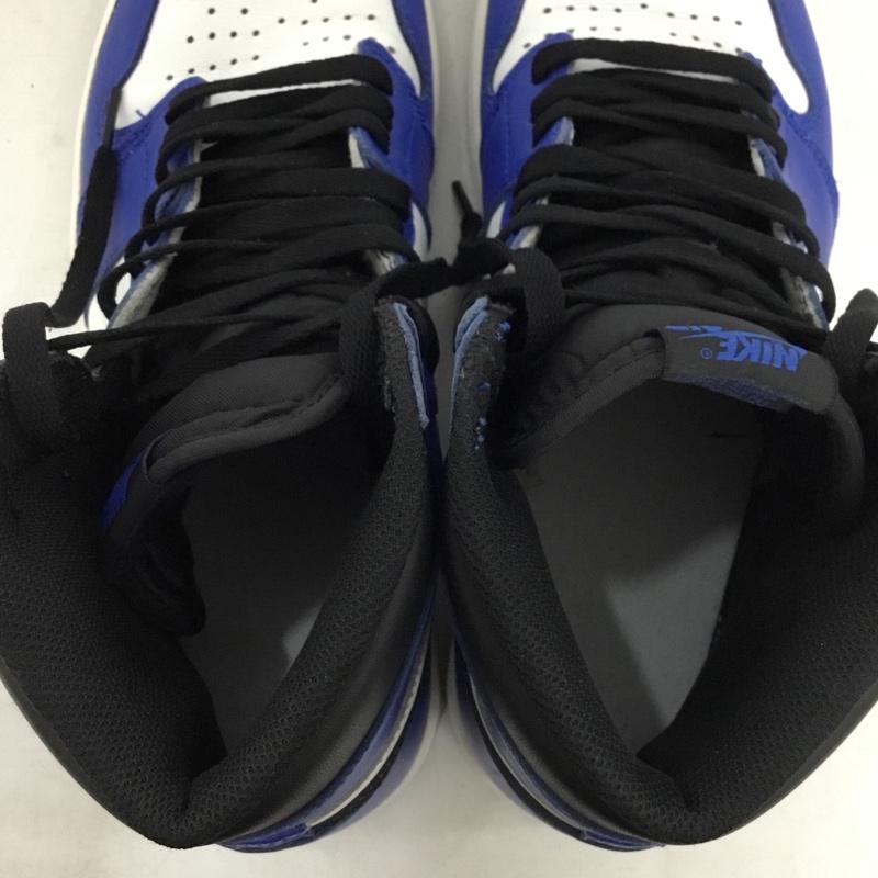 ナイキ NIKE スニーカー スニーカー 555088-403 AIR JORDAN 1 RETRO HIGH OG 28.5cm 28.5cm ロゴ、文字 白 / ホワイト / white X 黒 / ブラック / black X 青 / ブルー / blue メンズ USED 古着 中古 10156969