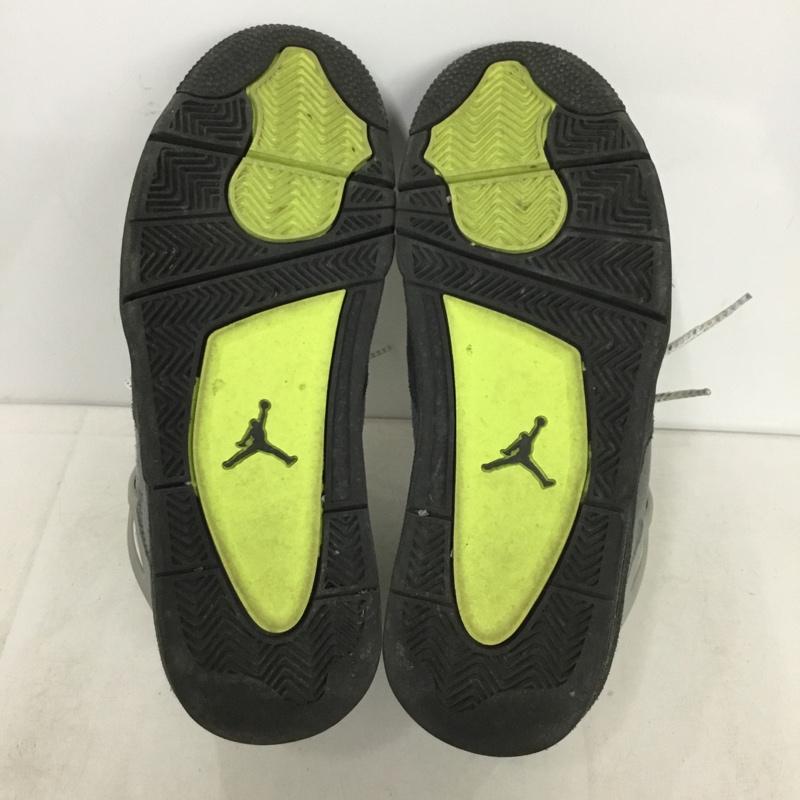 ナイキ NIKE スニーカー スニーカー CT5342-007 AIR JORDAN 4 RETRO SE 28cm 28.0cm ロゴ、文字 黒 / ブラック / black X 灰 / グレー / gray X ダークグレー / ダークグレー / X 黄緑 / イエローグリーン / メンズ USED 古着 中古 10156972